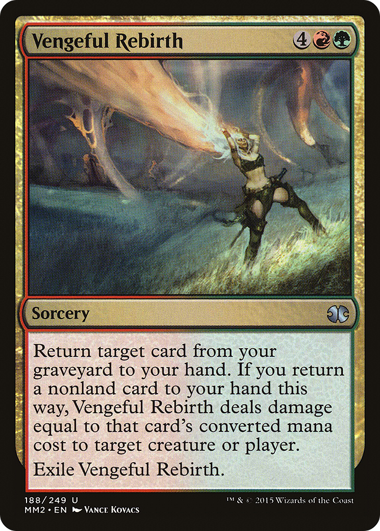 Vengeful Rebirth (MM2-188) (Foil)