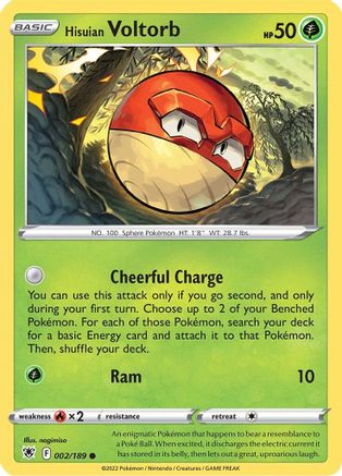 Hisuian Voltorb (ASR-002) (Reverse Holofoil)