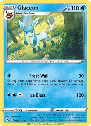 Glaceon (ASR-038) (Reverse Holofoil)