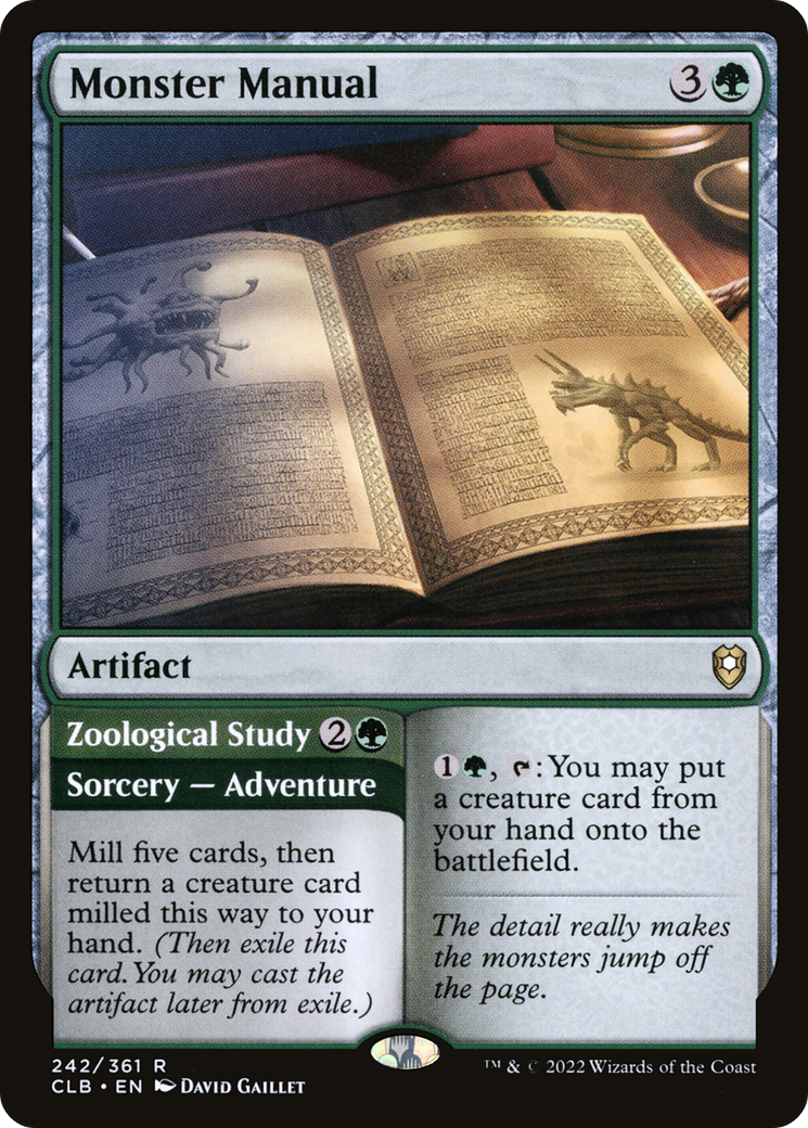 Monster Manual // Zoological Study (CLB-242) (Foil)