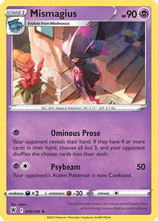 Mismagius (ASR-059) (Reverse Holofoil)