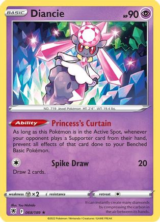 Diancie (ASR-068) (Reverse Holofoil)