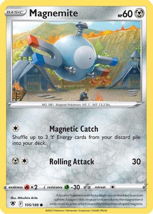 Magnemite (ASR-105) (Reverse Holofoil)