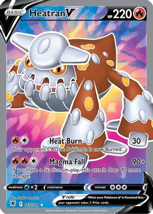 Heatran V (Full Art) (ASR-165) (Holofoil)
