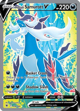 Hisuian Samurott V (Full Art) (ASR-176) (Holofoil)