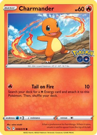 Charmander (PGO-008) (Reverse Holofoil)