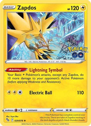 Zapdos (PGO-029) (Holofoil)