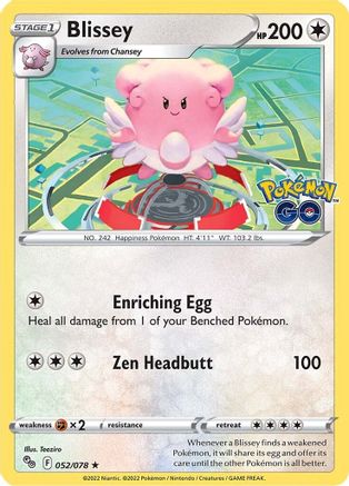 Blissey (PGO-052) (Holofoil)