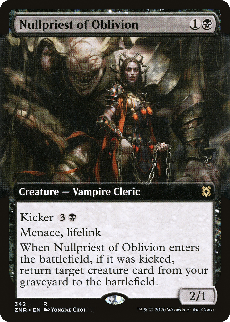 Nullpriest of Oblivion (ZNR-342) (Extended Art) (Foil)