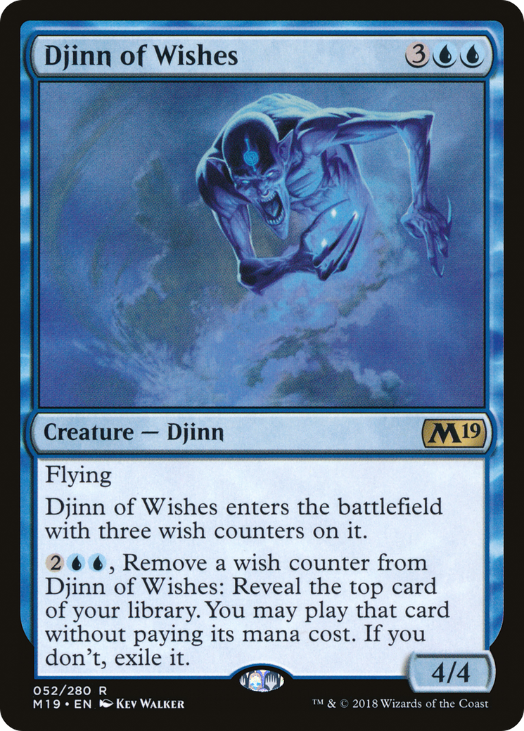Djinn of Wishes (M19-052) (Foil)