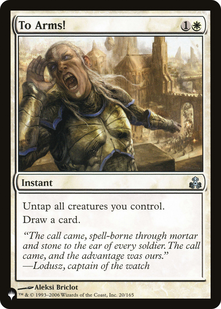 To Arms! (LIST-GPT-20)
