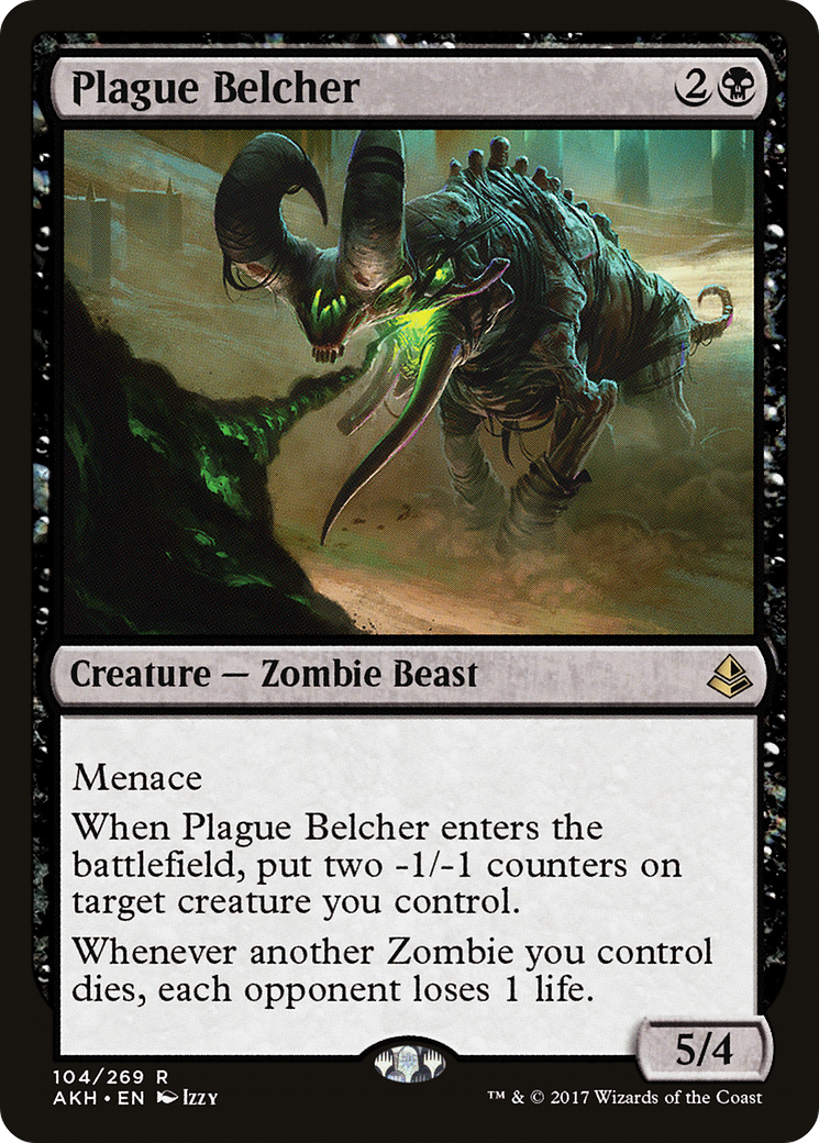Plague Belcher (AKH-104) (Foil)
