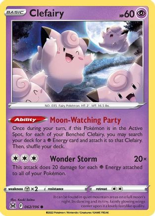 Clefairy (LOR-062) (Reverse Holofoil)