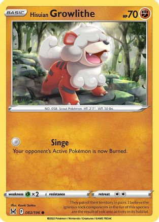 Hisuian Growlithe (LOR-083)