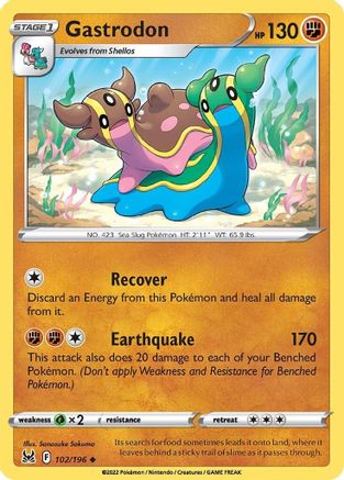 Gastrodon (LOR-102) (Reverse Holofoil)