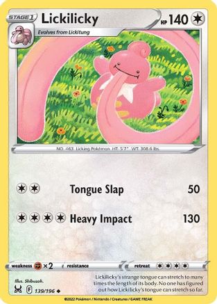 Lickilicky (LOR-139) (Reverse Holofoil)