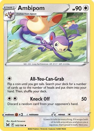Ambipom (LOR-145) (Reverse Holofoil)
