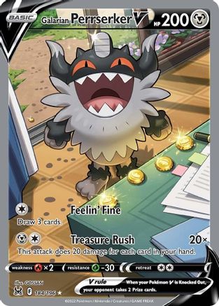 Galarian Perrserker V (Alternate Full Art) (LOR-184) (Holofoil)