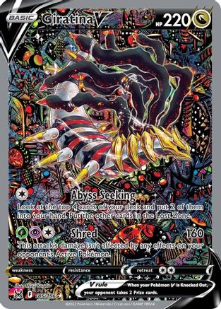 Giratina V (Alternate Full Art) (LOR-186) (Holofoil)