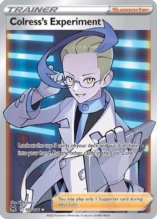 Colress's Experiment (Full Art) (LOR-190) (Holofoil)