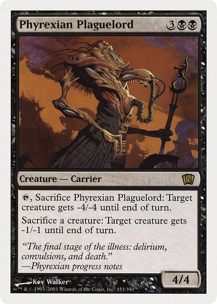 Phyrexian Plaguelord (8ED-153★) (Foil)