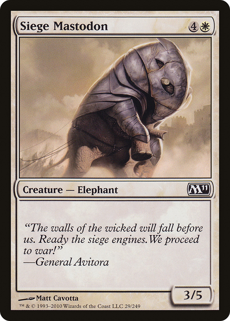Siege Mastodon (M11-029) (Foil)
