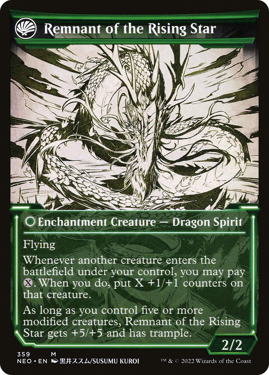 Jugan Defends the Temple // Remnant of the Rising Star (NEO-359) (Showcase) (Foil)