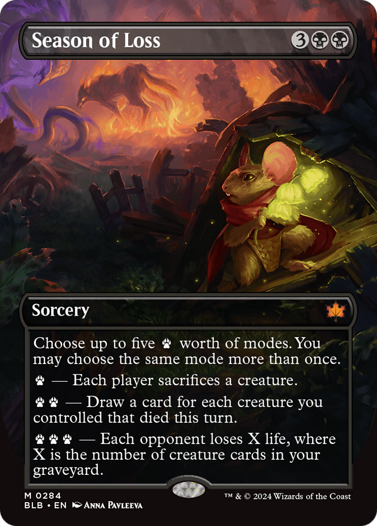 Season of Loss (BLB-284) (Showcase) (Borderless) (Foil)