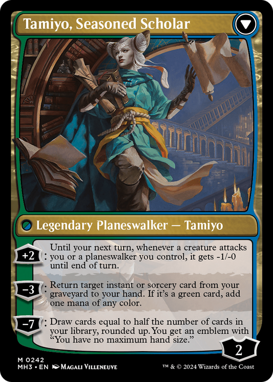 Tamiyo, Inquisitive Student // Tamiyo, Seasoned Scholar (MH3-242) (Foil)