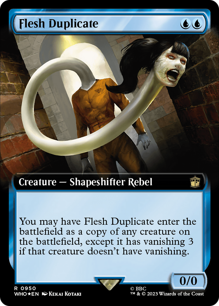 Flesh Duplicate (WHO-950) (Extended Art) (Surge Foil)