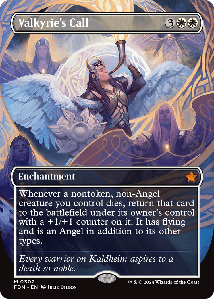 Valkyrie's Call (FDN-302) (Borderless) (Foil)
