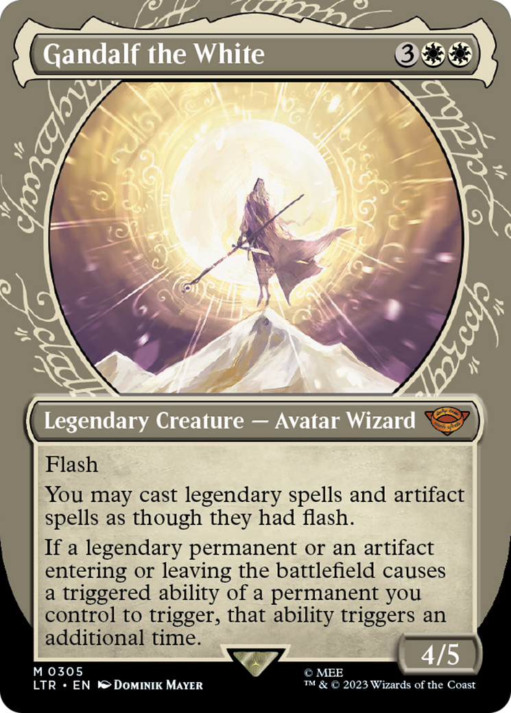 Gandalf the White (LTR-305) (Showcase) (Borderless)
