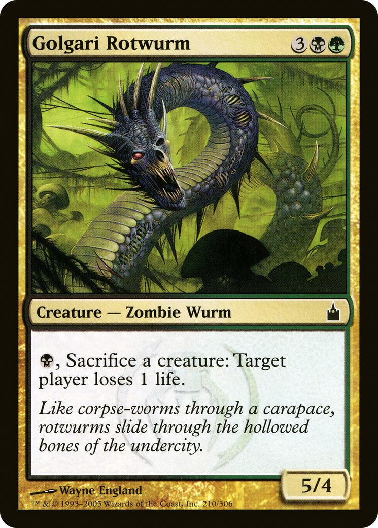 Golgari Rotwurm (RAV-210) (Foil)