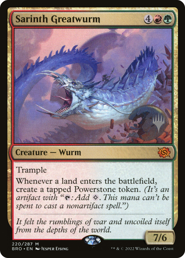 Sarinth Greatwurm (PPBRO-220P) (Foil)