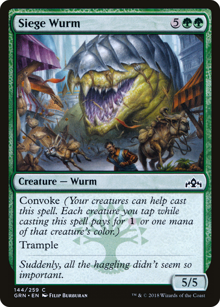 Siege Wurm (GRN-144) (Foil)