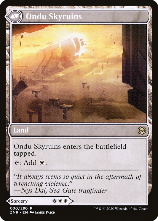 Ondu Inversion // Ondu Skyruins (LIST-ZNR-30)