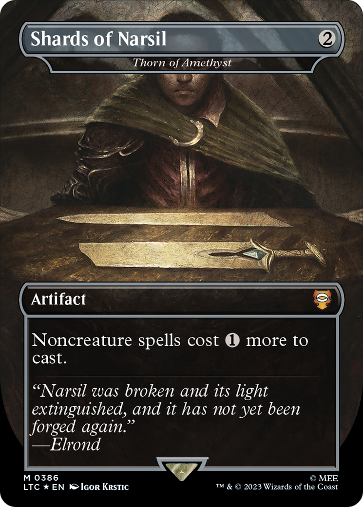 Shards of Narsil / Thorn of Amethyst (LTC-386) (Borderless) (Surge Foil)