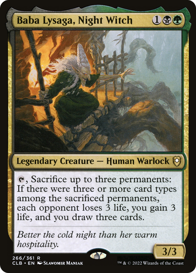 Baba Lysaga, Night Witch (CLB-266) (Foil)