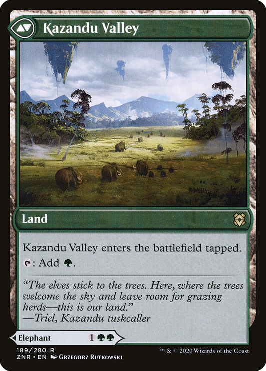 Kazandu Mammoth // Kazandu Valley (ZNR-189) (Foil)
