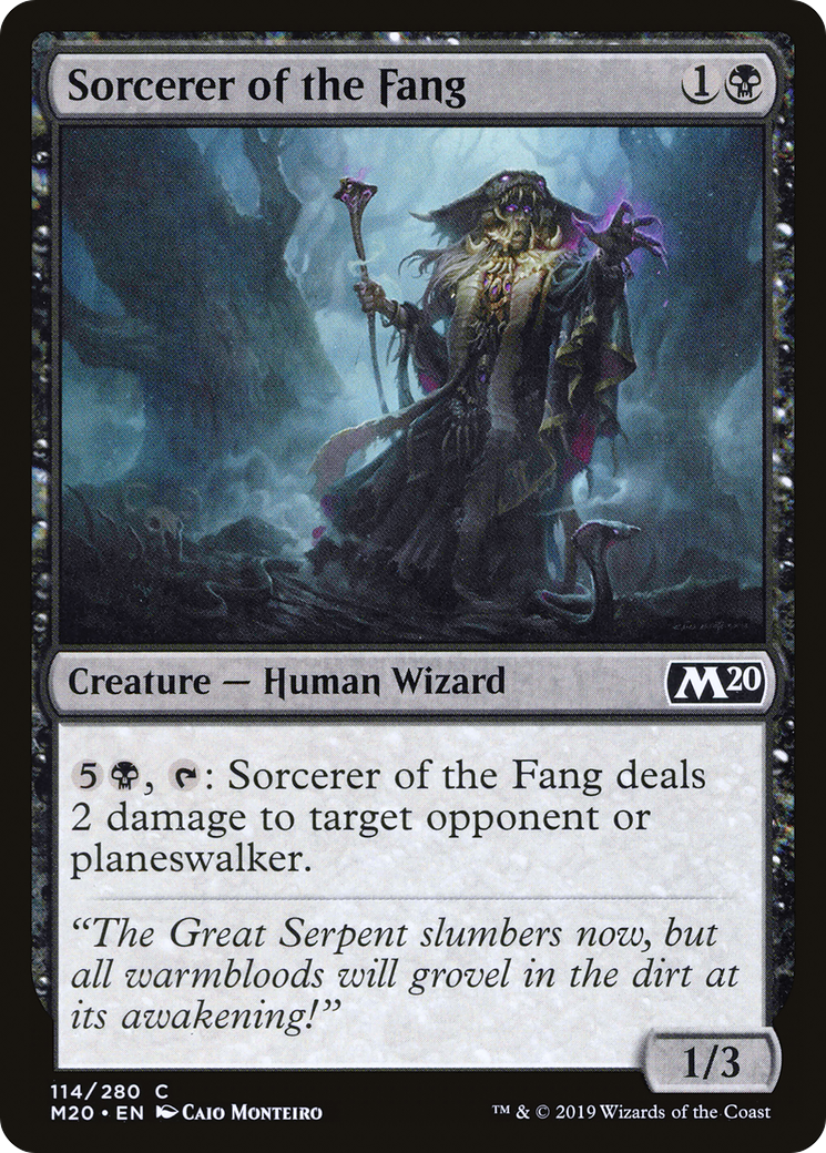 Sorcerer of the Fang (M20-114) (Foil)
