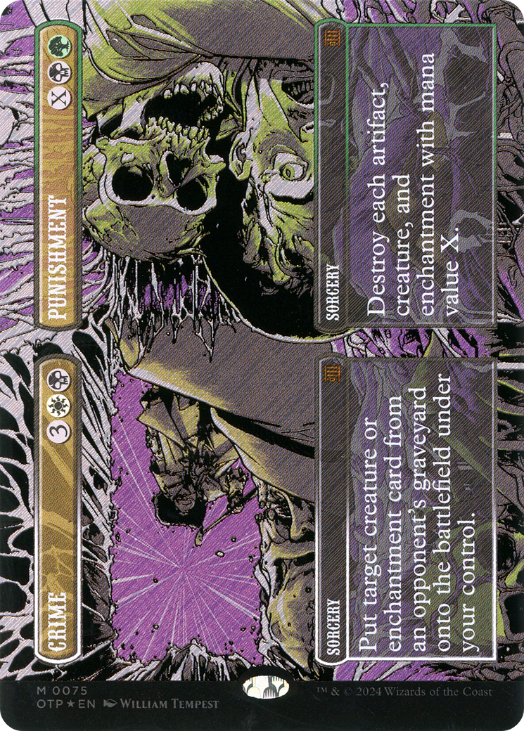 Crime // Punishment (OTP-075) (Showcase) (Borderless) (Textured Foil)
