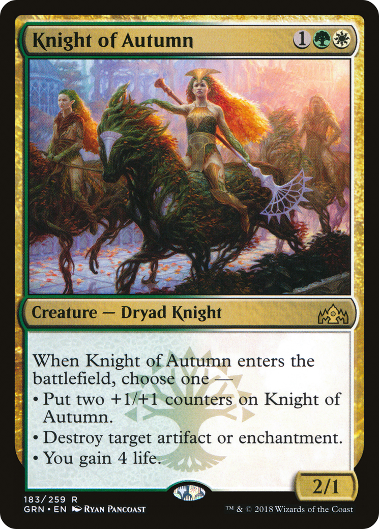 Knight of Autumn (GRN-183) (Foil)