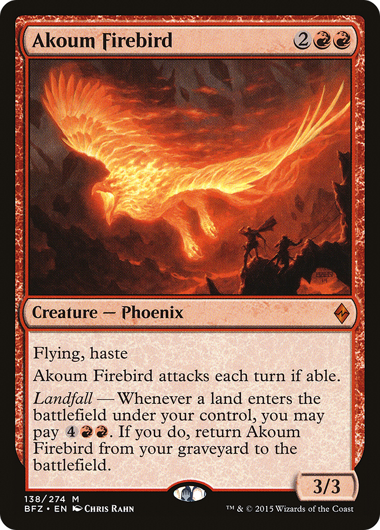 Akoum Firebird (BFZ-138) (Foil)
