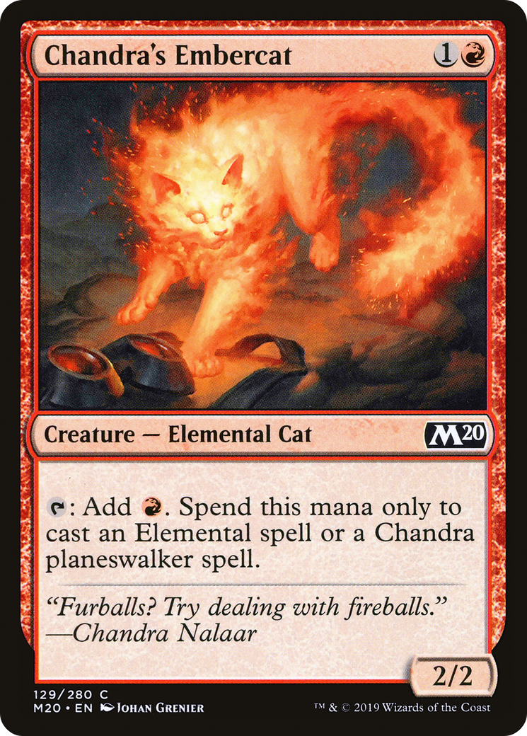 Chandra's Embercat (M20-129) (Foil)