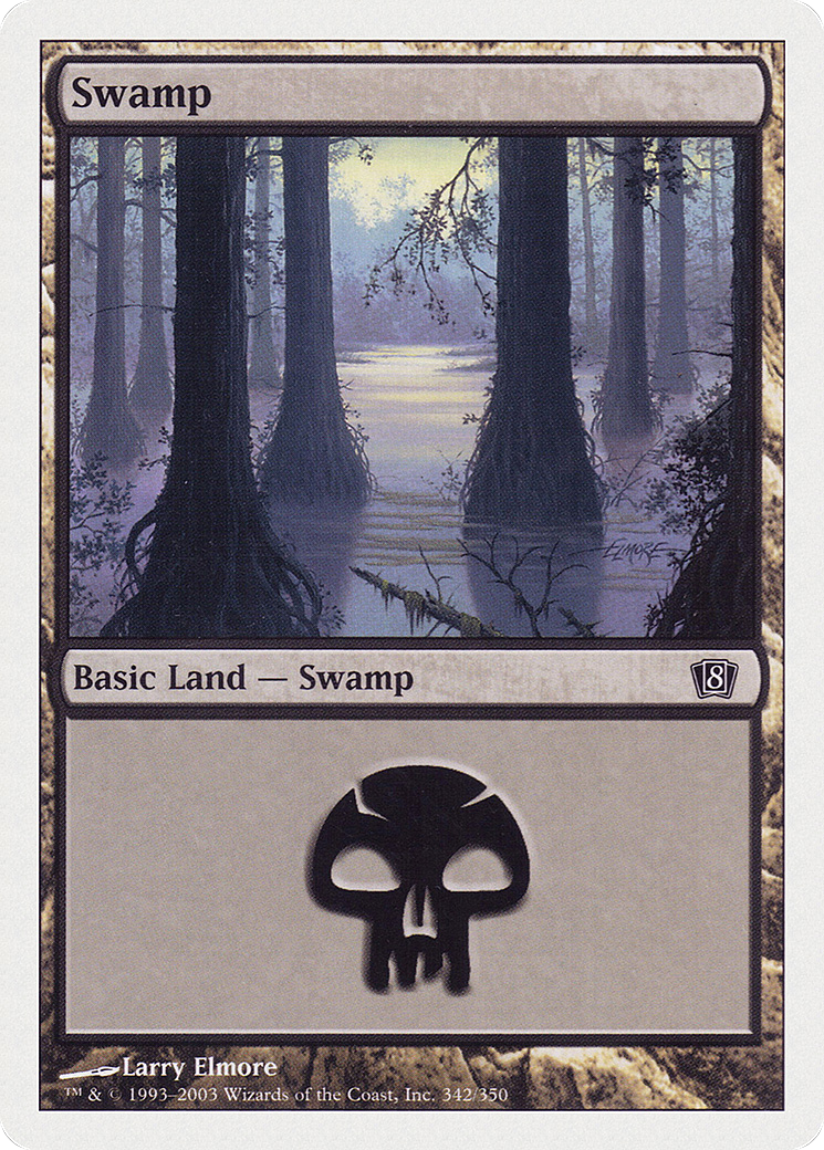 Swamp (342) (8ED-342) (Foil)