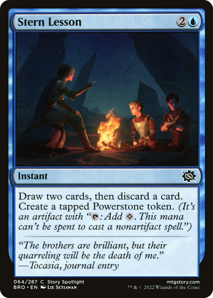 Stern Lesson (BRO-064) (Foil)