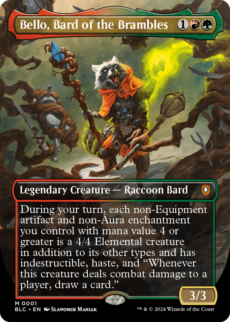 Bello, Bard of the Brambles (BLC-001) (Borderless) (Foil)