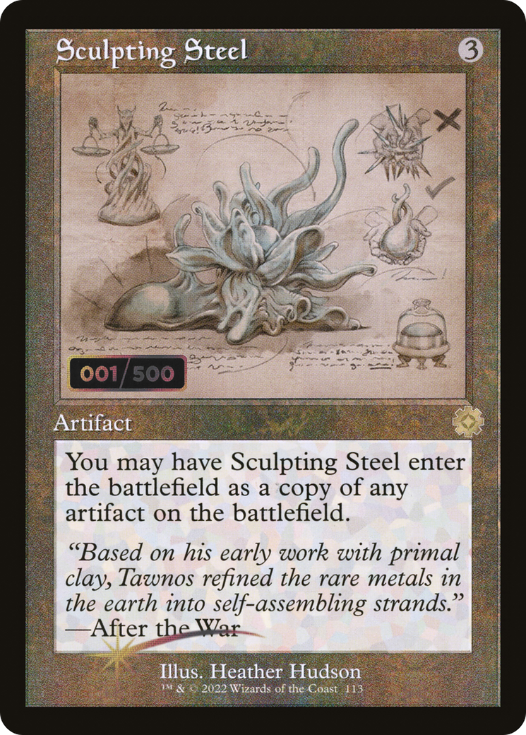 Sculpting Steel (BRR-113Z) (Foil) (Serialized)