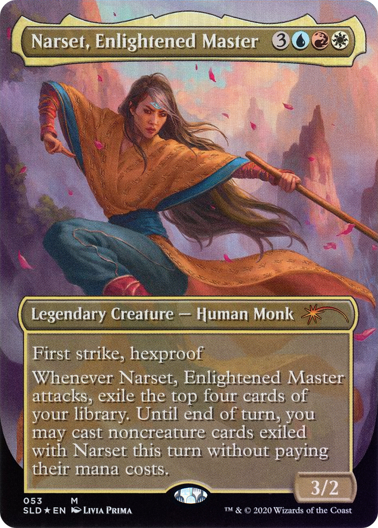 Narset, Enlightened Master (SLD-053) (Borderless) (Foil)