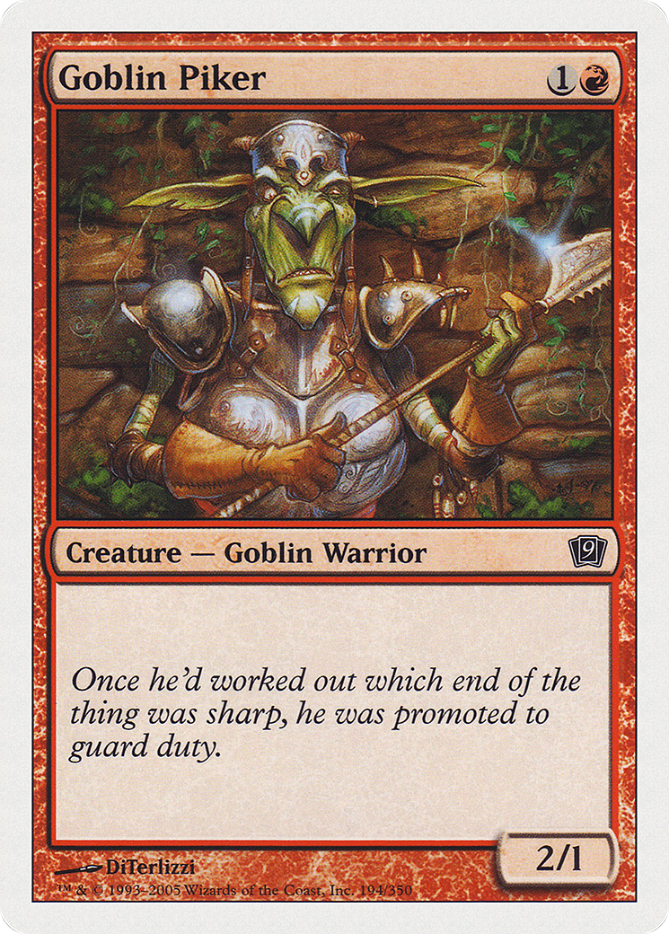 Goblin Piker (9ED-194★) (Foil)